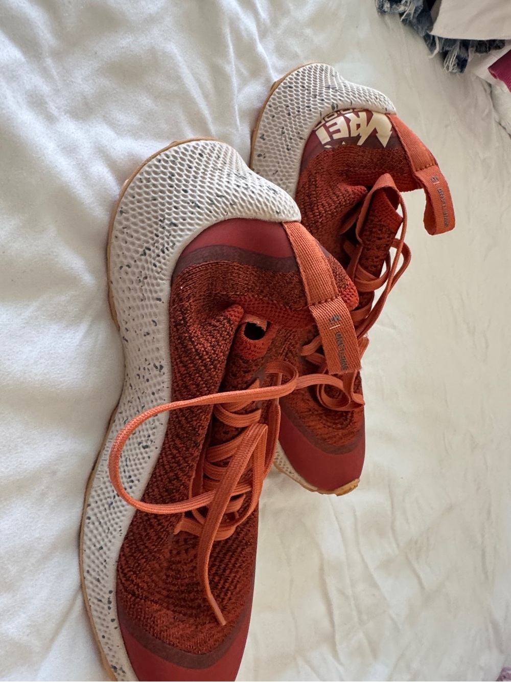 REI Women's Burnt Orange Knit Athletic Sneakers